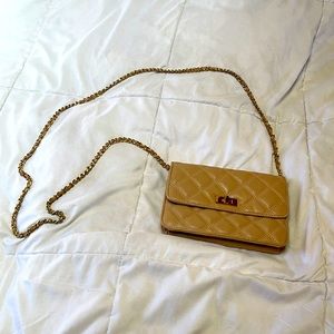 Nude Crossbody with Chain Strap